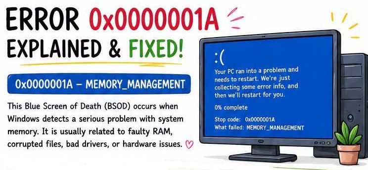 Error Code 0x0000001A Explained