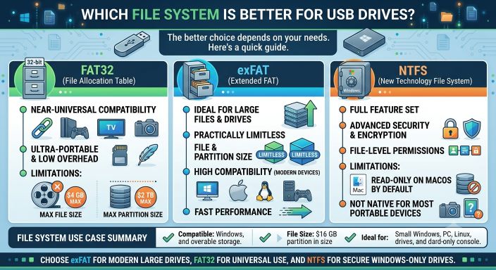 Which File System Is Better for USB Drives