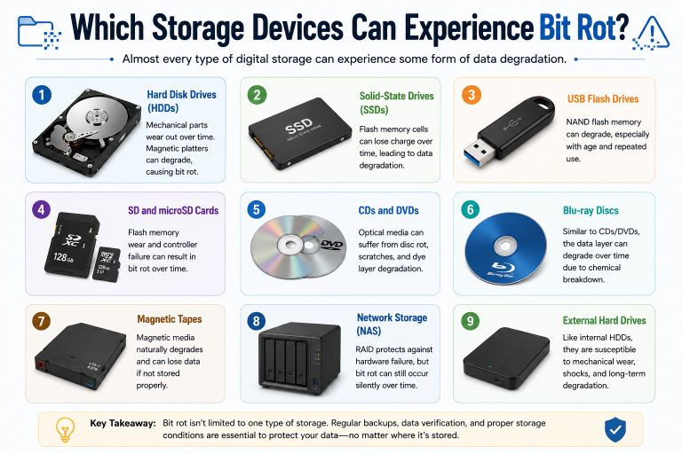 Which Storage Devices Can Experience Bit Rot